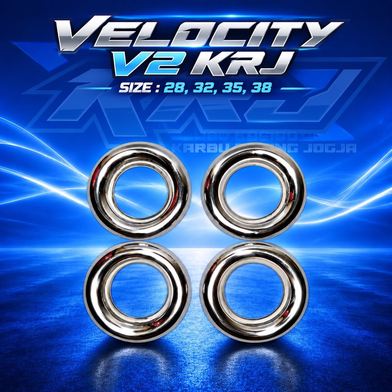 Velocity KRJ Racing Velo V1 V2 Corong Karbu PE PWK PWL 28 30 32 33 34 35 38 40