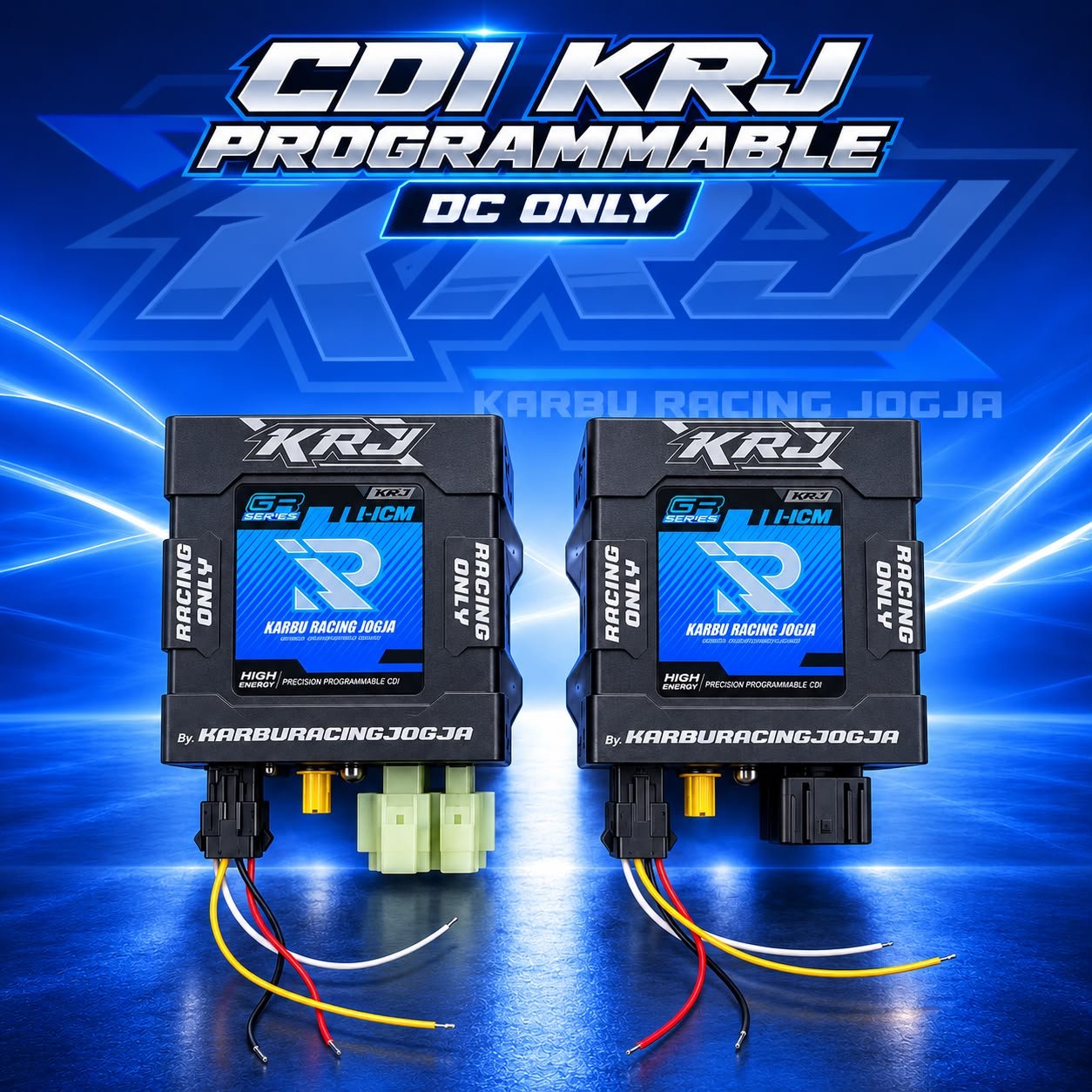 CDI KRJ PROGRAMMABLE PENGAPIAN DC - Tersedia SOCKET JUPITER Z , MIO , KLX , NINJA 2t , MEGAPRO , SHOGUN , SUPRA125 , BEAT , FU OLD , NJMX